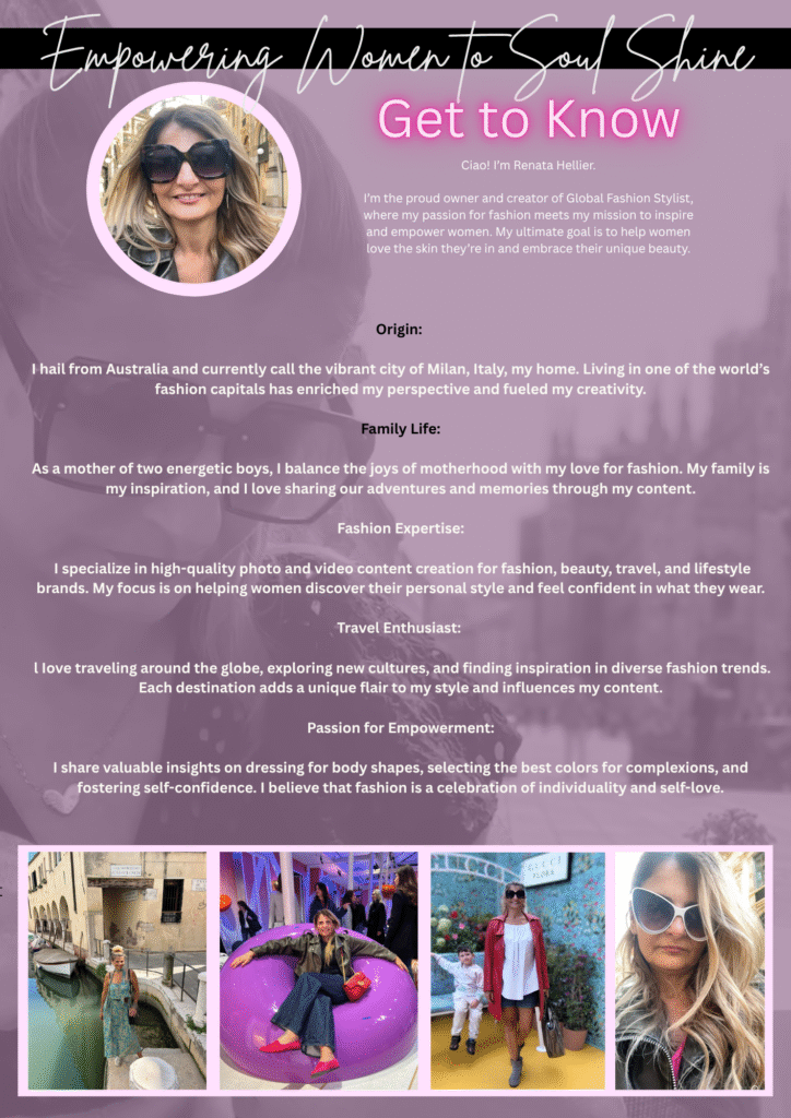 Global Fashion Stylist Renata Hellier Media Kit 2025